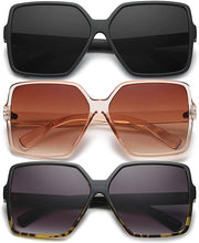 Cargar imagen en el visor de la galería, Lentes de sol cuadrados ultra grandes para hombre y mujer, anteojos modernos NDP-99