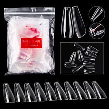 Cargar imagen en el visor de la galería, Juego de 10 hojas de 24 pestañas adhesivas de uñas de pegamento para uñas falsas de bailarina, 600 unidades