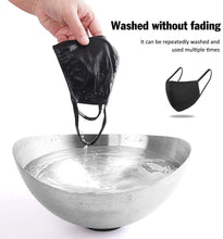 Cargar imagen en el visor de la galería, Tela de algodón reutilizable, protector de moda, algodón negro unisex, lavable (9PCS)