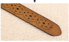 Cargar imagen en el visor de la galería, Cinturón de piel con diseño de flores NDP3