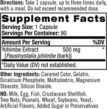 Cargar imagen en el visor de la galería, Natrol Yohimbe corteza 500 mg cápsulas, 90 unidades.