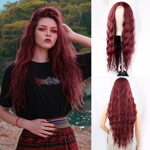 Cargar imagen en el visor de la galería, Peluca larga y rizada para mujer 38cm pulgadas de largo #31