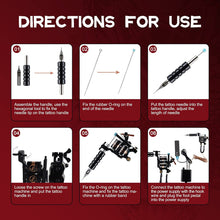 Cargar imagen en el visor de la galería, Kit de tatuaje completo para principiantes con 6 colores NDP69