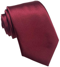 Cargar imagen en el visor de la galería, Corbata de poliéster de color sólido de 3.1 in NDP25