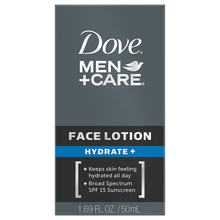 Cargar imagen en el visor de la galería, Dove Men loción facial, Hydrate Plus 1.69 onza