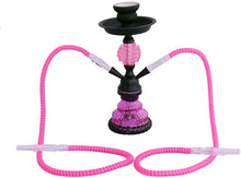 Cargar imagen en el visor de la galería, Hookah con 2 Manguera 12" (rosa) NDP77
