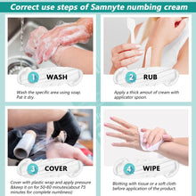 Cargar imagen en el visor de la galería, Crema entumecedora de tatuaje, dura de 6 a 8 horas de anestésico sin dolor, 5% crema de lidocaína máxima resistencia