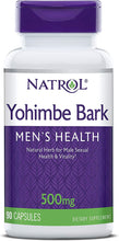 Cargar imagen en el visor de la galería, Natrol Yohimbe corteza 500 mg cápsulas, 90 unidades.