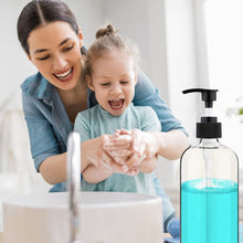 Cargar imagen en el visor de la galería, 4 Botellas de plástico vacías condispensador, 16 oz/500 ml