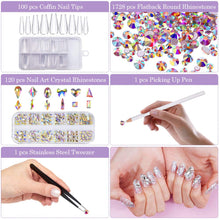 Cargar imagen en el visor de la galería, 1728 piezas de diamantes de imitación de uñas