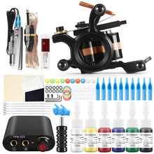 Cargar imagen en el visor de la galería, Kit de tatuaje completo para principiantes con 6 colores NDP69