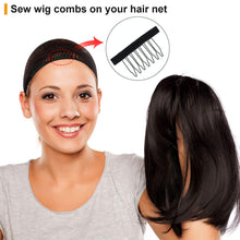 Cargar imagen en el visor de la galería, 120 piezas Peines de Peluca 7 dientes Clips de Peluca de Acero NDP17