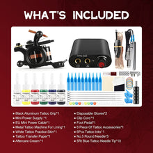 Cargar imagen en el visor de la galería, Kit de tatuaje completo para principiantes con 6 colores NDP69