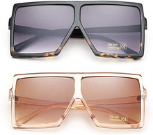 Cargar imagen en el visor de la galería, Lentes de sol cuadrados ultra grandes para hombre y mujer, anteojos modernos NDP-99