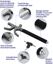 Cargar imagen en el visor de la galería, Bloqueo antirrobo para volante, función de martillo de emergencia NDP15