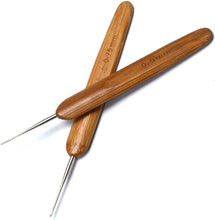 Cargar imagen en el visor de la galería, Gancho de ganchillo de bambú, agujas de ganchillo, 0.020 in, 0.030 in NDP-5