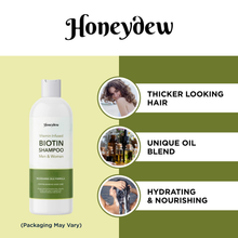 Cargar imagen en el visor de la galería, Champú sin sulfato con biotina queratina y aceite de coco para volumen del cabello 8oz