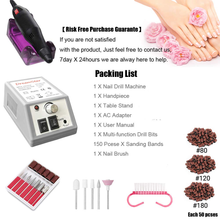 Cargar imagen en el visor de la galería, Juego profesional de taladro de uñas eléctrico para uñas acrílicas