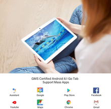Cargar imagen en el visor de la galería, Tableta Android de 10 pulgadas, WiFi 5G, 16 GB, GMS, Android 8.1 Go, Cámara dual, Bluetooth, GPS - Plata