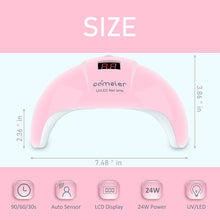 Cargar imagen en el visor de la galería, Lámpara de uñas UV LED 24 W 3 ajustes de temporizador