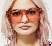 Cargar imagen en el visor de la galería, Gafas de sol de gran tamaño con parte superior plana para mujer y hombre NDP-96