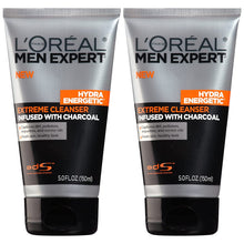 Cargar imagen en el visor de la galería, L'Oreal Men Experto Hydra Energetico Black Charcoal limpiador, 5oz