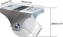 Cargar imagen en el visor de la galería, Paquete de 12 ruedas rígidas de 1 pulgada NDP27