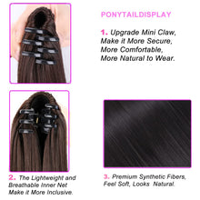 Cargar imagen en el visor de la galería, Extensiones onduladas de cola de caballo con clip 24 pulgadas, NDP43