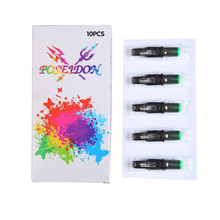 Cargar imagen en el visor de la galería, Cartucho de aguja de tatuaje desechable esterilizado curvado 10 piezas