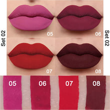 Cargar imagen en el visor de la galería, Juego de 8 pintalabios líquido mate NDP80