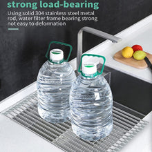 Cargar imagen en el visor de la galería, Estante de acero inoxidable, plegable, de 17.7 x 13.8 in, para fregadero NDP140