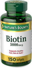 Cargar imagen en el visor de la galería, Biotin Energía y cabello, piel y uñas, 5000 mcg