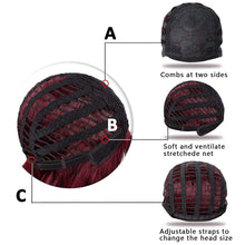 Cargar imagen en el visor de la galería, Pelucas cortas onduladas con flequillo para mujer de 12 pulgadas NDP-7