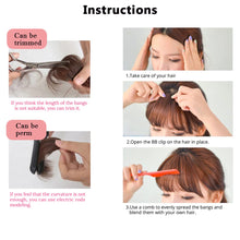 Cargar imagen en el visor de la galería, Flequillo de pelo con clip en flequillo, NDP40