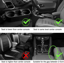 Cargar imagen en el visor de la galería, Funda de cuero con bolsillo lateral para consola de coche NDP-58