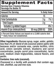 Cargar imagen en el visor de la galería, Vitafusion – Vitaminas D3 de gomitas, 150 unidades