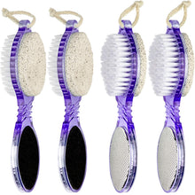 Cargar imagen en el visor de la galería, Juego de palas de pedicura 4 en 1 con piedra pómez para pies