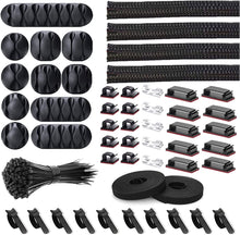 Cargar imagen en el visor de la galería, Kit organizador de gestión de cables, 152 piezas NDP-45