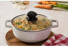 Cargar imagen en el visor de la galería, Natural Caldero tapa de vidrio y ventilación de vapor 3 piezas (1.4/3.4/6.6) cuarto de galón, plata NDP162