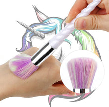 Cargar imagen en el visor de la galería, Juego de brochas de maquillaje estilo unicornio (10 piezas) NDP49
