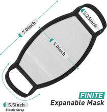 Cargar imagen en el visor de la galería, Mascarilla facial reutilizable paquete de 3