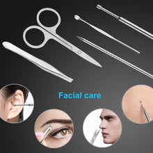 Cargar imagen en el visor de la galería, Juego de manicura de 18 piezas de acero inoxidable