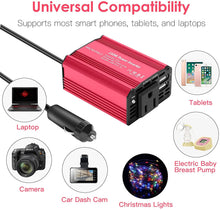 Cargar imagen en el visor de la galería, Inversor de corriente DC 12 V a 110 V AC NDP-18
