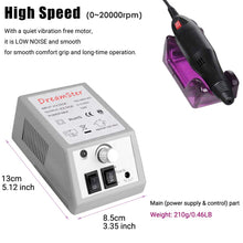 Cargar imagen en el visor de la galería, Juego profesional de taladro de uñas eléctrico para uñas acrílicas