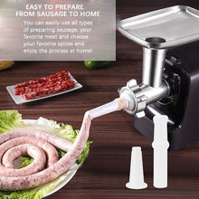 Cargar imagen en el visor de la galería, Molinillo eléctrico de carne, 500 W 3 en 1 de acero inoxidable con 3 platos NDP167