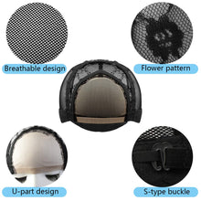 Cargar imagen en el visor de la galería, Jerbro 6 tapas de peluca de encaje con correas ajustables para hacer pelucas #24