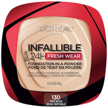 Cargar imagen en el visor de la galería, L'Oreal Paris - Maquillaje base en polvo Infallible Fresh Wear, hasta 24 horas de uso