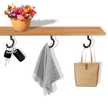 Cargar imagen en el visor de la galería, Paquete de 12 ganchos (negro, 1-1/4 pulgadas) NDP13