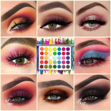 Cargar imagen en el visor de la galería, Paleta de sombra de ojos de 35 colores, paleta de maquillaje pigmentada alta mate y brillo NDP-27