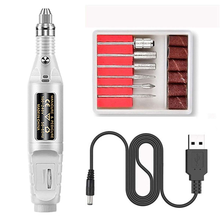 Cargar imagen en el visor de la galería, Juego de lámpara y taladro de uñas, kit de lima de esmalte de uñas eléctrico de 54 W